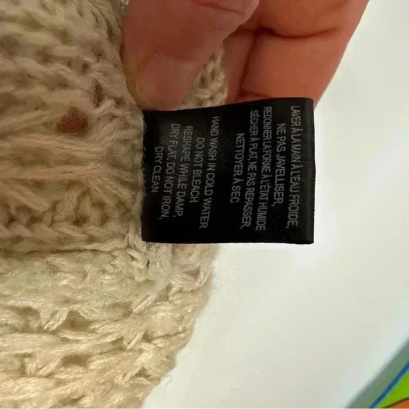 Lily Morgan  Knit Cardigan Boho Cream Size Large - Picture 8 of 16